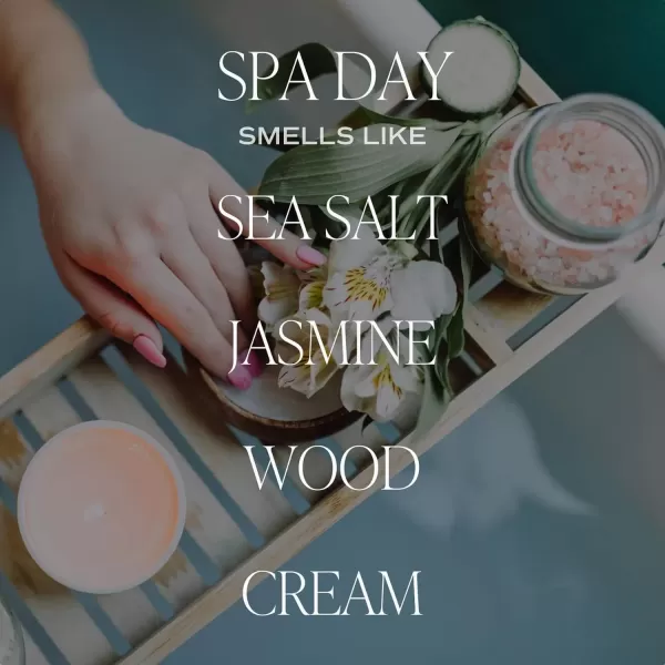 imageSweet Water Decor Salt  Sea Candle  Sea Salt Citrus Amber Musk Beach Scented Soy Candles for Home  11oz Amber Jar Candle  Wood Lid 50 Hour Burn Time Made in the USAWhite