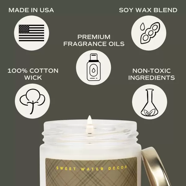 imageSweet Water Decor Best Mom Ever Candle  Rosemary Sea Salt Honey Jasmine Scented Candle  9oz Clear Jar with 40 Hour Burn Time Made in the USA  Mothers Day and Birthday Gifts for MomFlannel