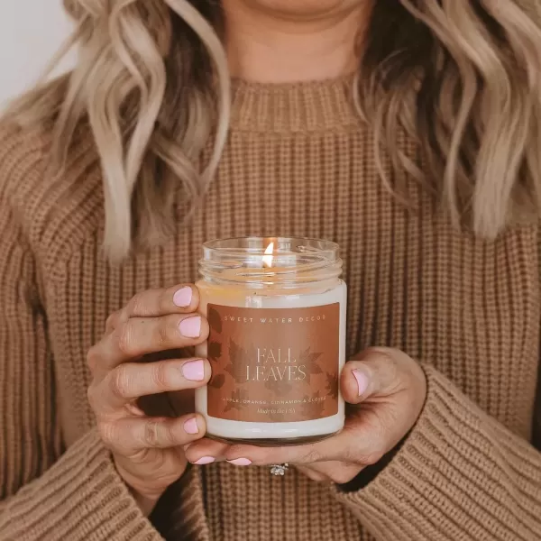 imageSweet Water Decor Best Mom Ever Candle  Rosemary Sea Salt Honey Jasmine Scented Candle  9oz Clear Jar with 40 Hour Burn Time Made in the USA  Mothers Day and Birthday Gifts for MomFall Leaves