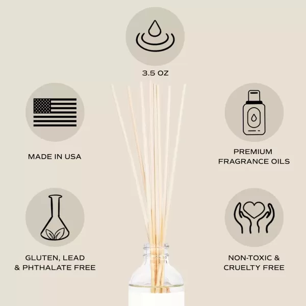 imageSweet Water Decor Cashmere and Vanilla Reed Diffuser Set  Cashmere Sandalwood Milky Coconut Bourbon Vanilla Scented Diffuser  Scent Diffusers for Home Long Lasting Fragrance Made in the USACashmere  Vanilla