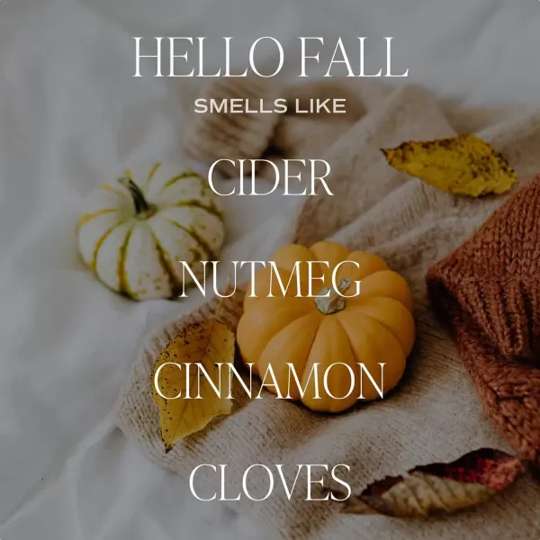 imageSweet Water Decor Hello Fall Candle  Cinnamon Apples Cloves ampamp Nutmeg Fall Scented Candle for Home  100 Cotton Wick Soy Wax Candles with 60 Hour Burn Time Made in The USA  12oz Black Stoneware JarHello Fall