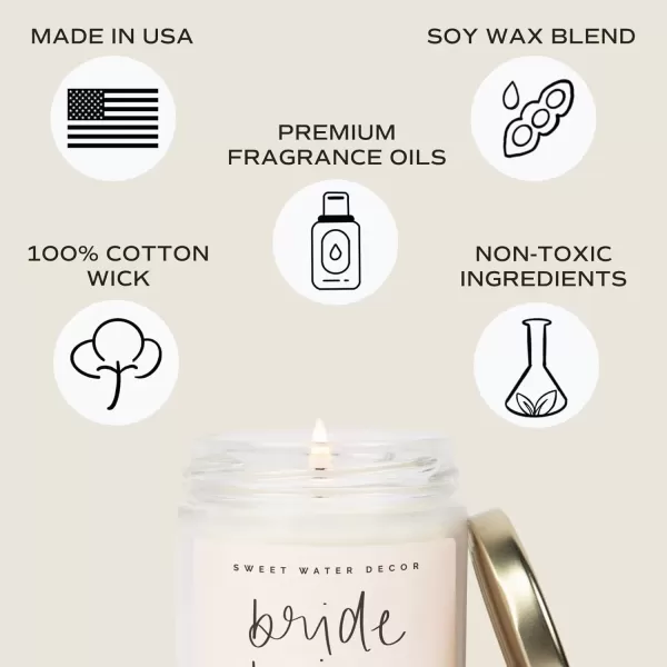 imageSweet Water Decor Relax Girl Peppermint Cedar Clove and Eucalyptus Scented Soy Wax Candle for Home  9oz Clear Jar 40 Hour Burn Time Made in the USABride Tribe