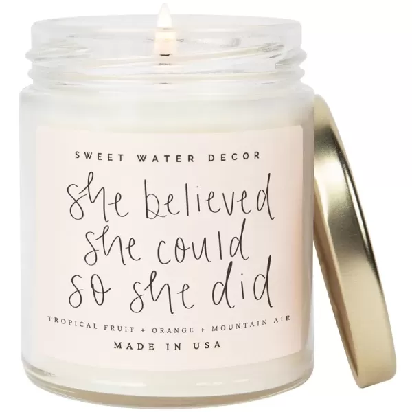 She Believed She Could So She Did Soy Candle