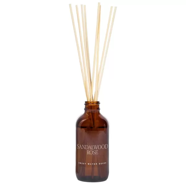 imageSweet Water Decor Salt  Sea Amber Reed Diffuser Set  Sea Salt Citrus Musk Amber Summer Scented Reed Diffusers for Home  Air Freshener  Aromatherapy  Housewarming GiftSandalwood Rose Diffuser