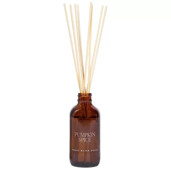 imageSweet Water Decor Salt  Sea Amber Reed Diffuser Set  Sea Salt Citrus Musk Amber Summer Scented Reed Diffusers for Home  Air Freshener  Aromatherapy  Housewarming GiftPumpkin Spice