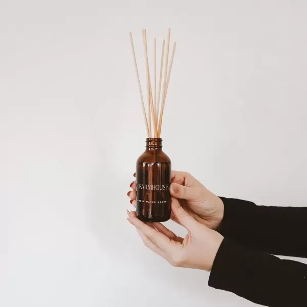 imageSweet Water Decor Salt  Sea Amber Reed Diffuser Set  Sea Salt Citrus Musk Amber Summer Scented Reed Diffusers for Home  Air Freshener  Aromatherapy  Housewarming GiftFarmhouse Diffuser
