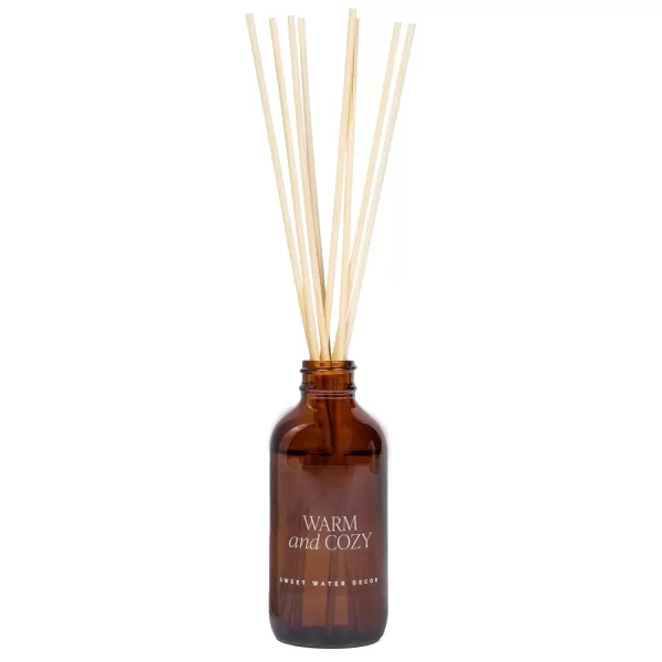 imageSweet Water Decor Salt  Sea Amber Reed Diffuser Set  Sea Salt Citrus Musk Amber Summer Scented Reed Diffusers for Home  Air Freshener  Aromatherapy  Housewarming GiftWarm and Cozy