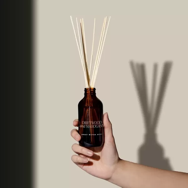 imageSweet Water Decor Salt  Sea Amber Reed Diffuser Set  Sea Salt Citrus Musk Amber Summer Scented Reed Diffusers for Home  Air Freshener  Aromatherapy  Housewarming GiftDriftwood and Mahogany