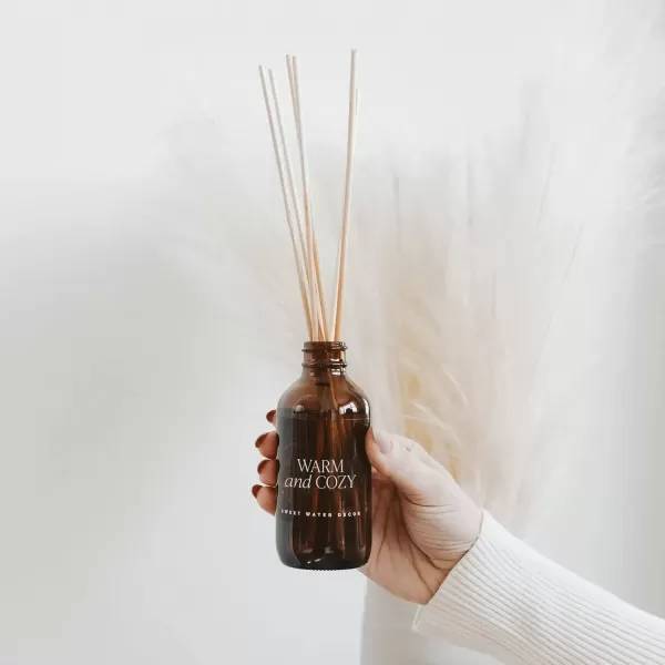 imageSweet Water Decor Salt  Sea Amber Reed Diffuser Set  Sea Salt Citrus Musk Amber Summer Scented Reed Diffusers for Home  Air Freshener  Aromatherapy  Housewarming GiftWarm and Cozy