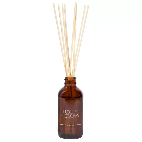 imageSweet Water Decor Salt  Sea Amber Reed Diffuser Set  Sea Salt Citrus Musk Amber Summer Scented Reed Diffusers for Home  Air Freshener  Aromatherapy  Housewarming GiftLuxury Getaway