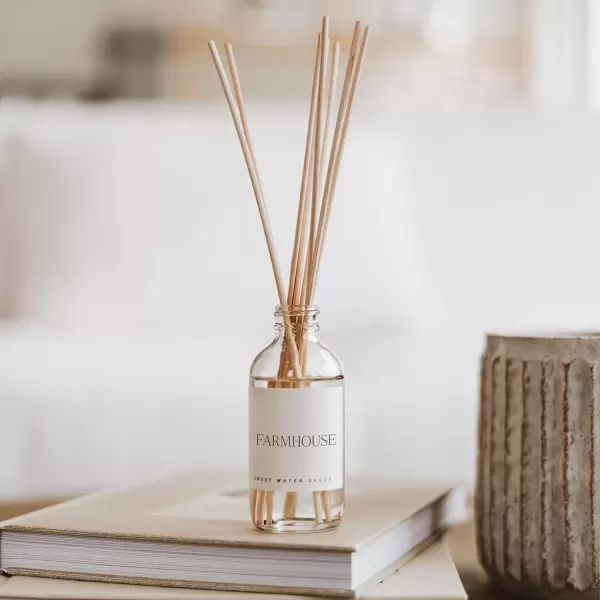 imageSweet Water Decor Spa Reed Diffuser Set  Sea Salt Wood and Cream Scented Reed Diffuser for Home  Home Freshener Diffuser with Sticks  Long Lasting Fragrance Made in the USAFarmhouse