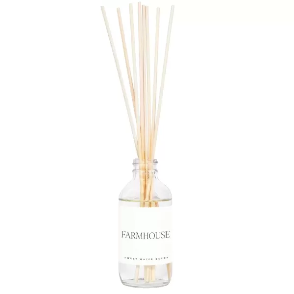 imageSweet Water Decor Spa Reed Diffuser Set  Sea Salt Wood and Cream Scented Reed Diffuser for Home  Home Freshener Diffuser with Sticks  Long Lasting Fragrance Made in the USAFarmhouse