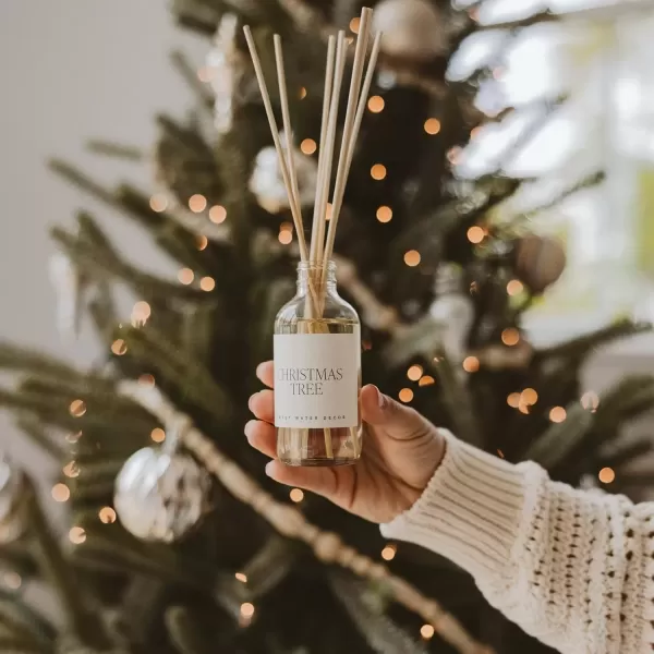 imageSweet Water Decor Spa Reed Diffuser Set  Sea Salt Wood and Cream Scented Reed Diffuser for Home  Home Freshener Diffuser with Sticks  Long Lasting Fragrance Made in the USAChristmas Tree