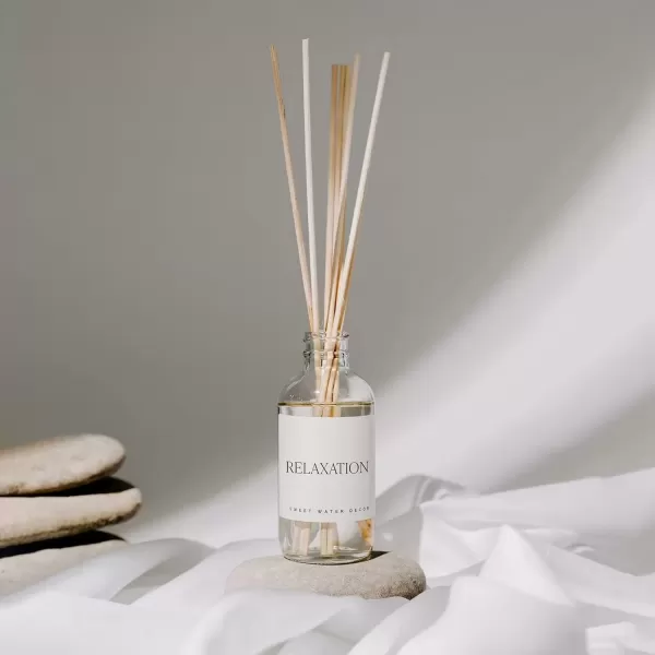 imageSweet Water Decor Spa Reed Diffuser Set  Sea Salt Wood and Cream Scented Reed Diffuser for Home  Home Freshener Diffuser with Sticks  Long Lasting Fragrance Made in the USARelaxation