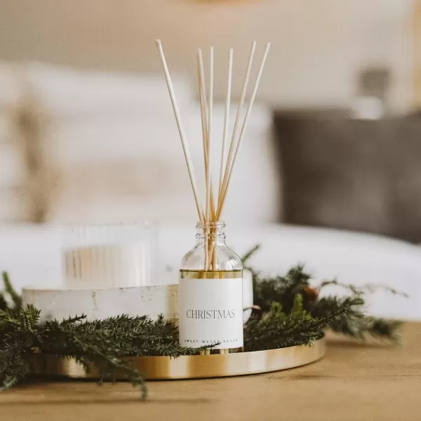 imageSweet Water Decor Spa Reed Diffuser Set  Sea Salt Wood and Cream Scented Reed Diffuser for Home  Home Freshener Diffuser with Sticks  Long Lasting Fragrance Made in the USAChristmas