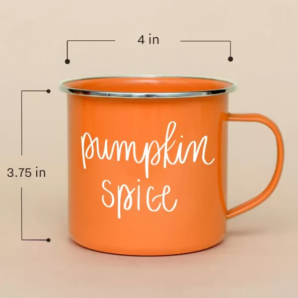 imageSweet Water Decor Hello Pumpkin Coffee Mug  18oz Galvanized Steel Campfire Style Coffee Cup  Fall Mug Fall Seasonal Decor Pumpkin Coffee CupPumpkin Spice