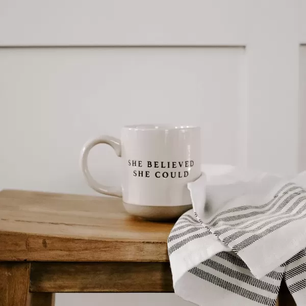 imageSweet Water Decor White Ghosts Black Halloween Mugs  Halloween Coffee Mug Dishwasher ampamp Microwave Safe  Halloween Mug for Coffee ampamp Hot Cocoa or Seasonal Brew  Black Stoneware Ghost MugsShe Believed She Could