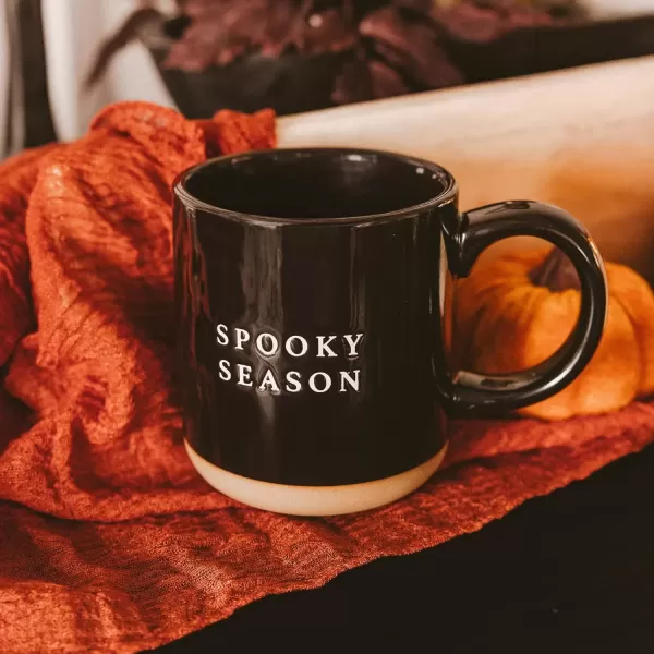 imageSweet Water Decor White Ghosts Black Halloween Mugs  Halloween Coffee Mug Dishwasher ampamp Microwave Safe  Halloween Mug for Coffee ampamp Hot Cocoa or Seasonal Brew  Black Stoneware Ghost MugsSpooky Season