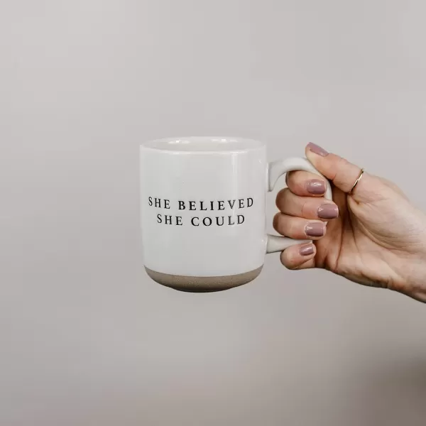imageSweet Water Decor White Ghosts Black Halloween Mugs  Halloween Coffee Mug Dishwasher ampamp Microwave Safe  Halloween Mug for Coffee ampamp Hot Cocoa or Seasonal Brew  Black Stoneware Ghost MugsShe Believed She Could