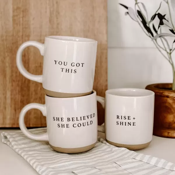 imageSweet Water Decor White Ghosts Black Halloween Mugs  Halloween Coffee Mug Dishwasher ampamp Microwave Safe  Halloween Mug for Coffee ampamp Hot Cocoa or Seasonal Brew  Black Stoneware Ghost MugsShe Believed She Could