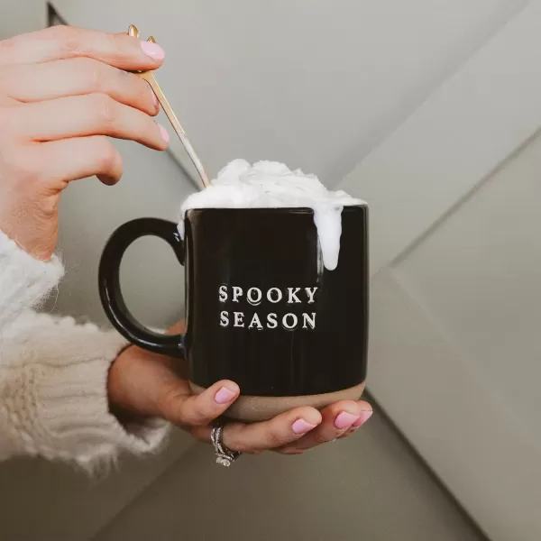 imageSweet Water Decor White Ghosts Black Halloween Mugs  Halloween Coffee Mug Dishwasher ampamp Microwave Safe  Halloween Mug for Coffee ampamp Hot Cocoa or Seasonal Brew  Black Stoneware Ghost MugsSpooky Season