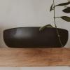 imageSweet Water Decor Black Decorative Bowl Wood Bowl for Kitchen Counters Dining Rooms and Countertops and Stylish Bowls to Hold Jewelry Keys Wallet and TrinketsBlack