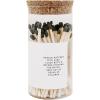 imageSweet Water Decor 4quot Hearth Matches in Apothecary Glass Bottle  Rustic Jar Approx 100 Decorative Matchsticks with Strike Pad  Cute Candle Accessory Match Holder Long Matches for Fireplace BlackBlack