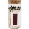 imageSweet Water Decor 4quot Hearth Matches in Apothecary Glass Bottle  Rustic Jar Approx 100 Decorative Matchsticks with Strike Pad  Cute Candle Accessory Match Holder Long Matches for Fireplace BlackBlack