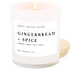 imageSweet Water Decor Candles  Scented Soy Wax Candle for Home  11oz Jar Candle with Wood Lid 50 Hour Burn Time Made in the USA Amber Gingerbread and SpiceWhite