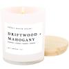 imageSweet Water Decor Candles  Scented Soy Wax Candle for Home  11oz Jar Candle with Wood Lid 50 Hour Burn Time Made in the USA Amber Gingerbread and SpiceWhite