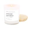 imageSweet Water Decor Candles  Spa Scented Soy Wax Candle for Home  11oz Jar Candle with Wood Lid 50 Hour Burn Time Made in the USA Weekend White  11 ozWhite