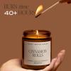 imageSweet Water Decor Fall Candles for Home Scented  Hand Poured Soy Wax Autumn Candles with Apple ampamp Cinnamon Scent  40 Hour Burn Time Long Lasting Fall Candles Soy  Amber Glass Jar for Candle DecorRelaxation