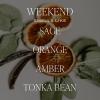 imageSweet Water Decor Weekend Soy Candle  Citrus Grapefruit Sage Amber and Oakmoss Scented Spring Candles for Home  9oz Amber Jar  Black Lid 40 Hour Burn Time Made in the USAWeekend