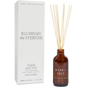 imageSweet Water Decor Amber Reed Diffuser Set  Christmas Tree Scent Spruce Pine Needles Evergreen and Spearmint