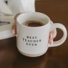 imageSweet Water Decor Heart Stoneware Coffee Mugs  14Oz Coffee Mugs for Hot and Cold Drinks  Cute Mugs Dishwasher and Microwave Safe  Valentines Day Gift Espresso Mugs  Ideal for Coffee ampamp Tea LoversBest Teacher Ever