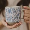 imageSweet Water Decor Heart Stoneware Coffee Mugs  14Oz Coffee Mugs for Hot and Cold Drinks  Cute Mugs Dishwasher and Microwave Safe  Valentines Day Gift Espresso Mugs  Ideal for Coffee ampamp Tea LoversBlue Delft