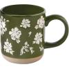imageSweet Water Decor Heart Stoneware Coffee Mugs  14Oz Coffee Mugs for Hot and Cold Drinks  Cute Mugs Dishwasher and Microwave Safe  Valentines Day Gift Espresso Mugs  Ideal for Coffee ampamp Tea LoversGreen Floral