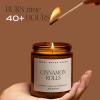 imageSweet Water Decor Christmas Candle  Christmas Tree Apple Cider and Cinnamon Winter Holiday Scented Soy Candles for Home  9oz Amber Jar 40 Hour Burn Time Made in the USAFraser Fir
