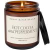 imageSweet Water Decor Christmas Candle  Christmas Tree Apple Cider and Cinnamon Winter Holiday Scented Soy Candles for Home  9oz Amber Jar 40 Hour Burn Time Made in the USAHot Cocoa  Peppermint