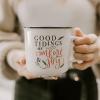 imageSweet Water Decor Miss to Mrs Camping Mugs  11oz Cute Coffee Mugs for Hot ampamp Cold Drinks  Dishwasher ampamp Microwave Safe  Ceramic Travel Mug  Ideal Espresso Mug and Tea MugGood Tidings