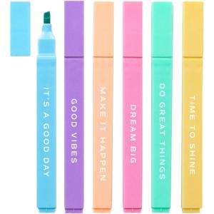 imageSweet Water Decor Bible Highlighter Set 6 Pack of Assorted Colors No Bleed Highlighters Bible Study Supplies for Women Inspirational Christian Gifts for Girls Christian Planner AccessoriesDo Great Things Set
