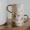 imageSweet Water Decor Boss Lady Mug 17 oz Cute Coffee Mug with Gold Handle for Women Bosses Large Cup for Tea Espresso ampamp Hot Cocoa Birthday Gift Idea for Coworkers Friend Mom ampamp WifeBoss Lady  Floral