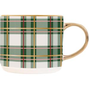 imageSweet Water Decor Boss Lady Mug 17 oz Cute Coffee Mug with Gold Handle for Women Bosses Large Cup for Tea Espresso ampamp Hot Cocoa Birthday Gift Idea for Coworkers Friend Mom ampamp WifeGreen Plaid