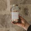 imageSweet Water Decor 4quot White Safety Matches  Glass Jar with Gold Lid  Approx 60 Matches  Matchsticks  Home Decor  Candle Accessories  Apothecary Jars for Fireplace  Housewarming GiftWhite