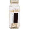 imageSweet Water Decor 4quot White Safety Matches  Glass Jar with Gold Lid  Approx 60 Matches  Matchsticks  Home Decor  Candle Accessories  Apothecary Jars for Fireplace  Housewarming GiftWhite