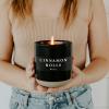 imageSweet Water Decor Farmhouse Soy Candle  Apple Orange Pumpkin Clove Cinnamon and Nutmeg Fall Scented Candles for Home  12oz Black Stoneware Jar 60 Hour Burn Time Made in the USACinnamon Rolls