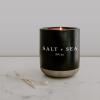 imageSweet Water Decor Farmhouse Soy Candle  Apple Orange Pumpkin Clove Cinnamon and Nutmeg Fall Scented Candles for Home  12oz Black Stoneware Jar 60 Hour Burn Time Made in the USASalt  Sea