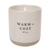 imageSweet Water Decor Farmhouse Soy Candle  Apple Orange Pumpkin Clove Cinnamon and Nutmeg Fall Scented Candles for Home  12oz Black Stoneware Jar 60 Hour Burn Time Made in the USAWarm  Cozy