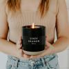 imageSweet Water Decor Farmhouse Soy Candle  Apple Orange Pumpkin Clove Cinnamon and Nutmeg Fall Scented Candles for Home  12oz Black Stoneware Jar 60 Hour Burn Time Made in the USACozy Season