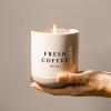 imageSweet Water Decor Farmhouse Soy Candle  Apple Orange Pumpkin Clove Cinnamon and Nutmeg Fall Scented Candles for Home  12oz Black Stoneware Jar 60 Hour Burn Time Made in the USAFresh Coffee